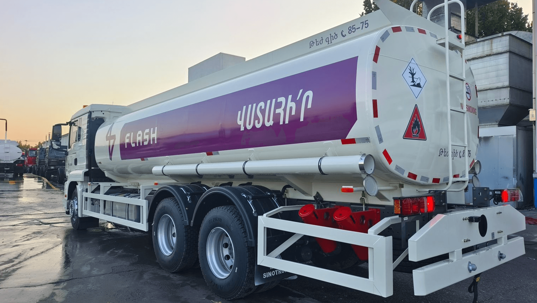 Flash Petrol branded service vehicle in Armenia