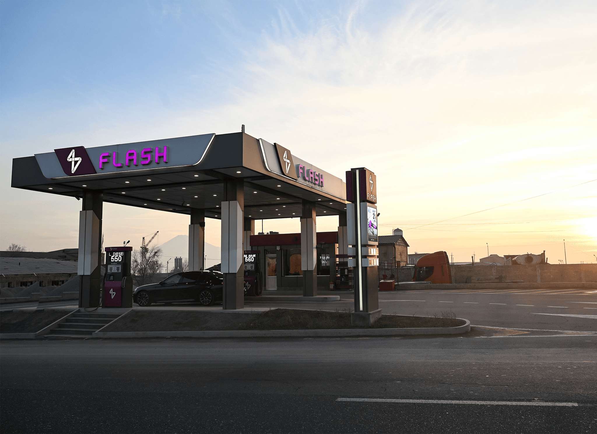 Flash Petrol Fuel Station in Armenia